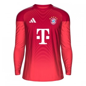 Fotbalové dres FC Bayern Mnichov Brankářské 2025-26 Červená Dlouhý Rukáv